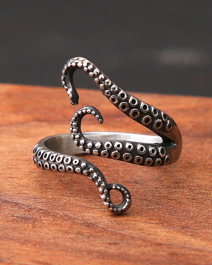 Gothic Tentakel-Ring im Piratenstil