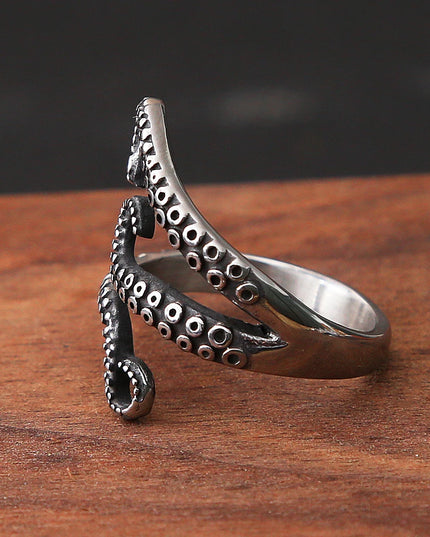Offener Piraten-Ring mit Doppeltentakel