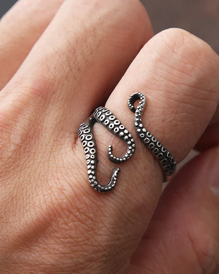Gothic Tentakel-Ring im Piratenstil