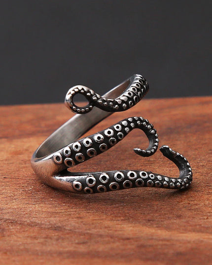 Gothic Tentakel-Ring im Piratenstil