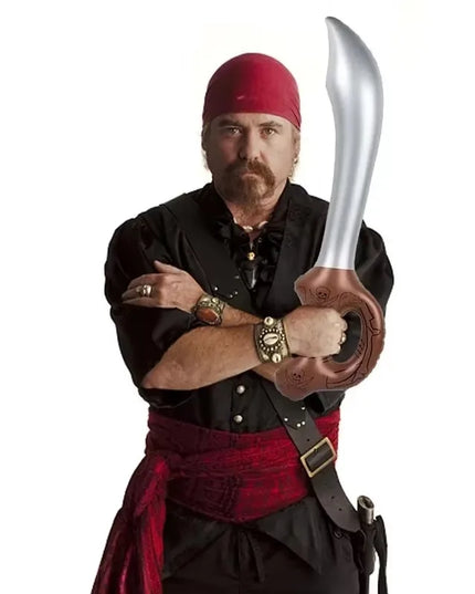2 aufblasbare Piratensäbel zum Kreuzen