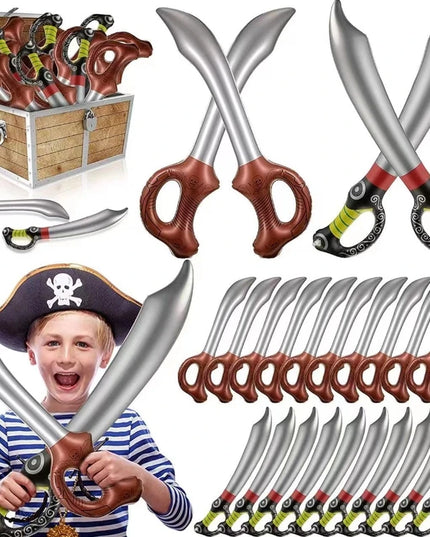 4 aufblasbare Säbel fur die Piratenparty