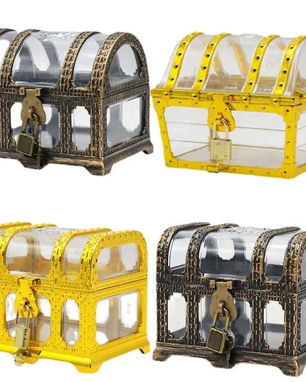 Piratentruhe transparent Seitenansicht