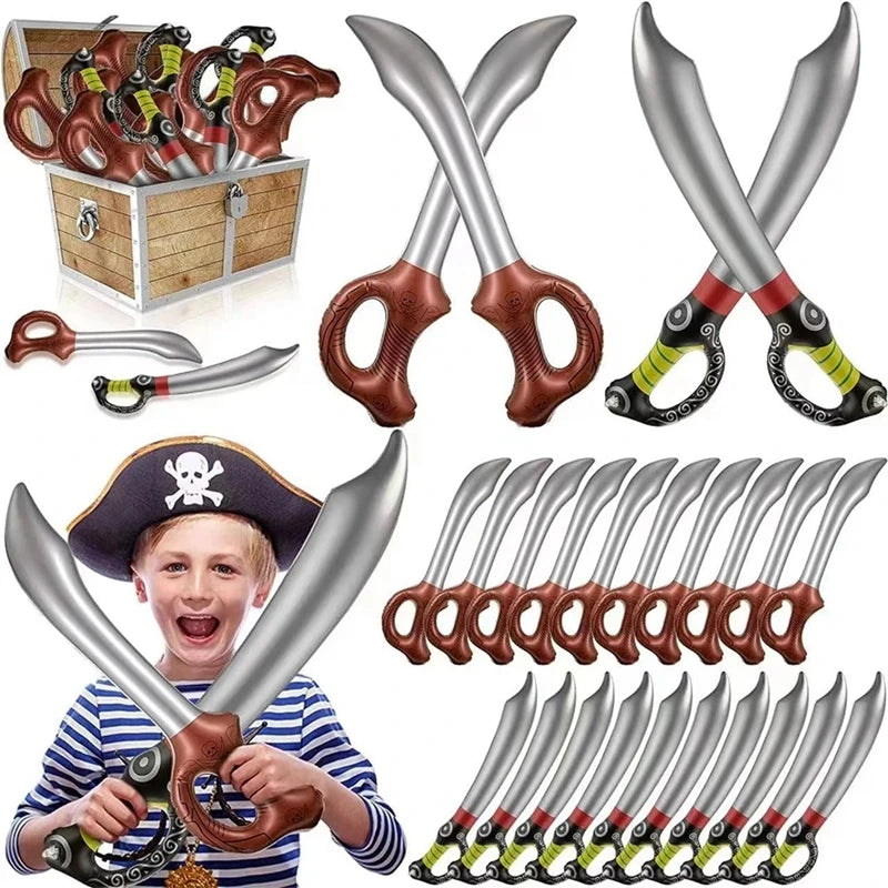 12 Piratensäbel als Mitgebsel zum Geburtstag