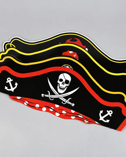 Piratenhuete Set Kinder Groessenvergleich