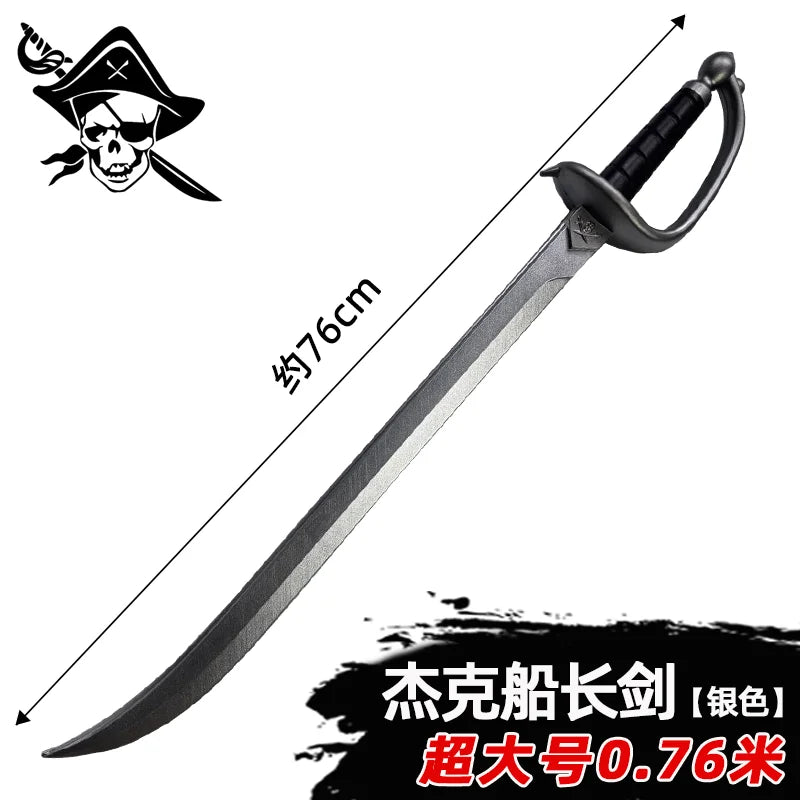 Grosser Piratensäbel 76cm aus PU-Gummi
