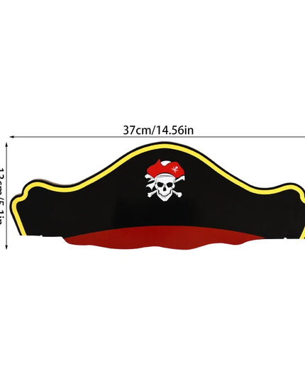 Mini Piratenhuete Set gestapelt fuenf Stueck