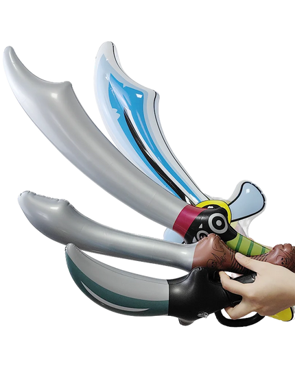 4er Piratenschwert Set - aufblasbar 50cm