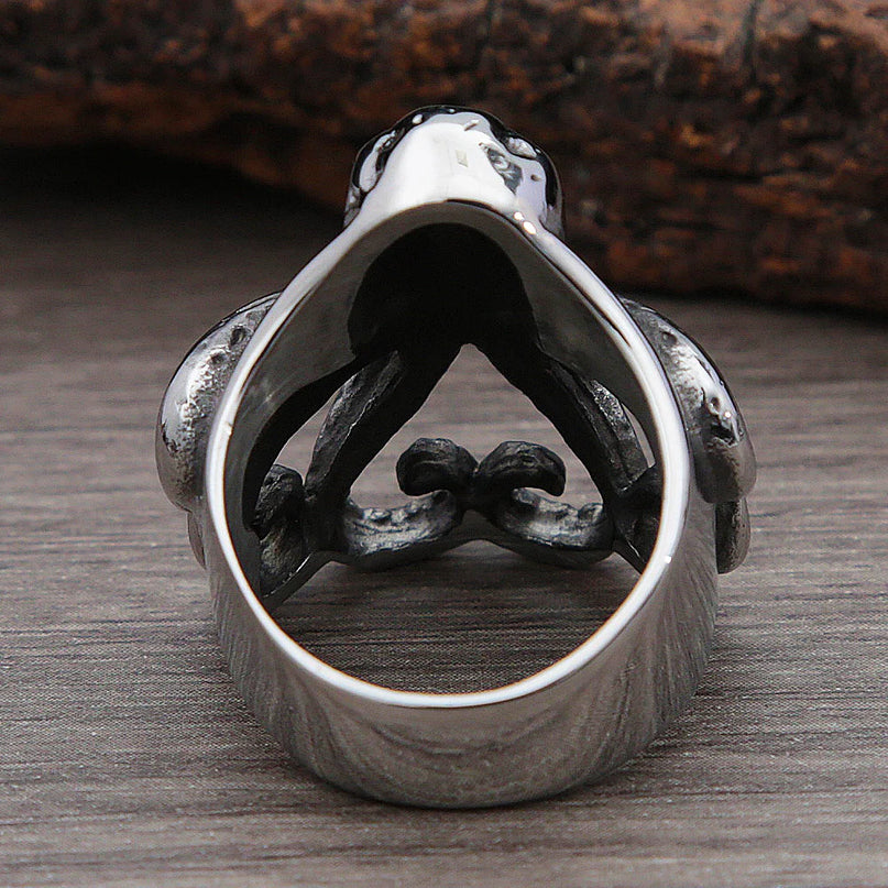 Offener Kraken-Ring mit Tentakeln