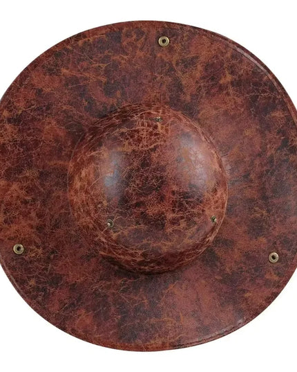 Brauner Piratenhut Dreispitz Vintage Rueckansicht