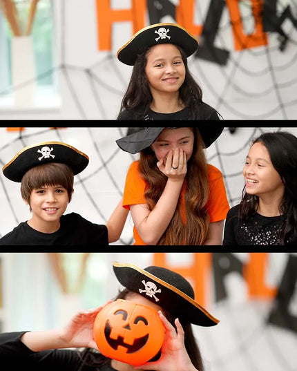 Kinder Piratenhut Totenkopf Silberborte Groessenansicht