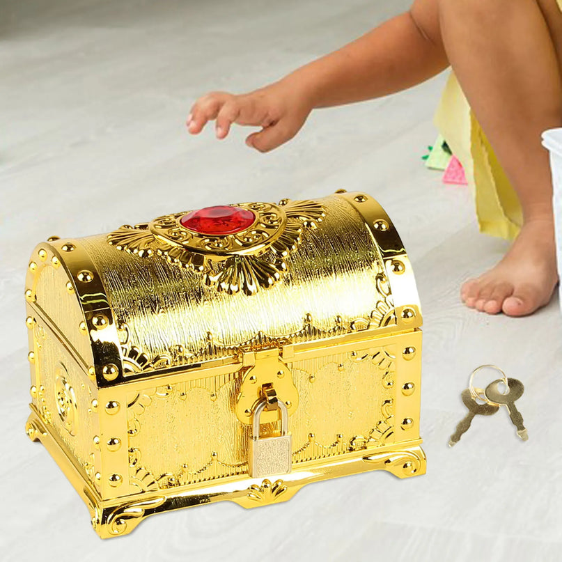 Piratentruhe Gold Detailansicht Verzierung