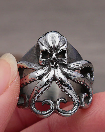 Offener Kraken-Ring mit Tentakeln