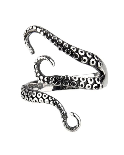 Offener Kraken-Ring mit Tentakeln