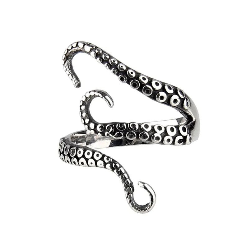 Offener Kraken-Ring mit Tentakeln