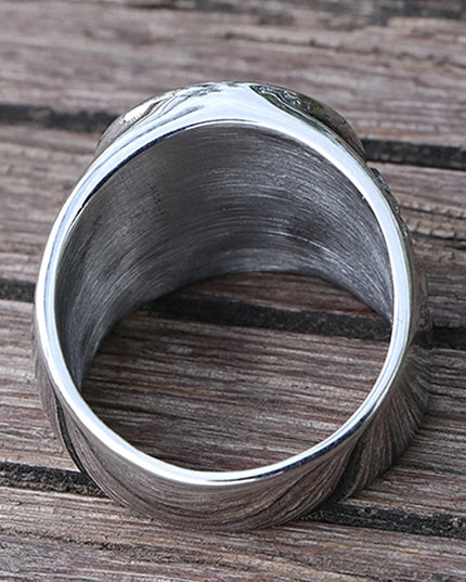 Nordischer Segelschiff-Ring mit Anker