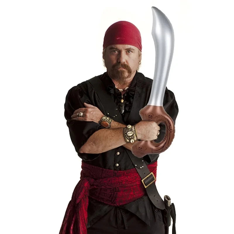4 aufblasbare Piratensäbel fur die Crew