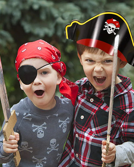 Piratenhut Kindergeburtstag Set komplett 5 Stueck