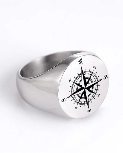 Vintage Kompass-Ring im Retrostil