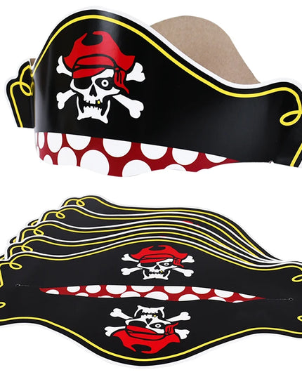 Piratenhut Kindergeburtstag 5er Set Papier Totenkopf