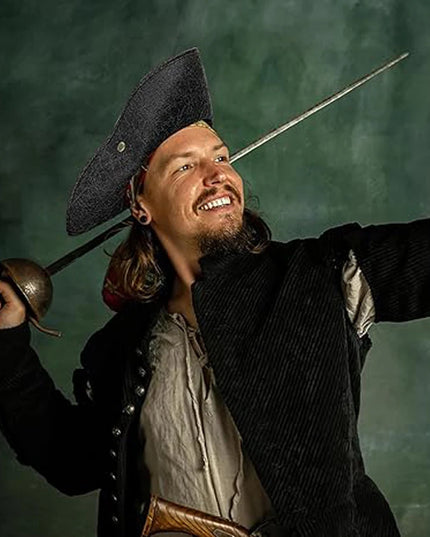 Dreispitz Piratenhut Kolonialstil Nahaufnahme Risse