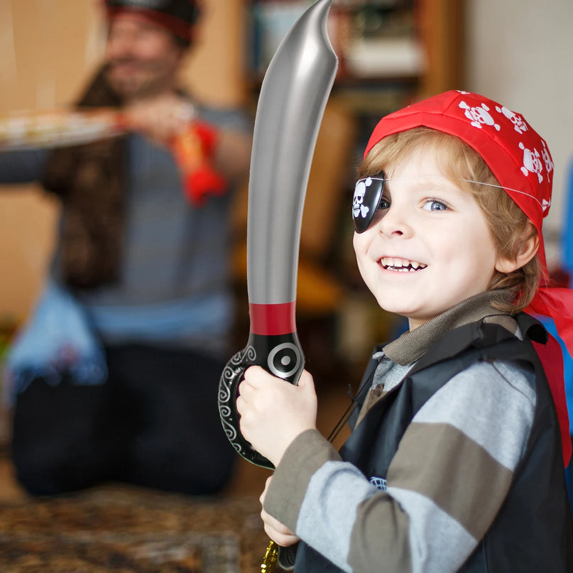 Aufblasbare Piratensäbel im 3er oder 6er Set