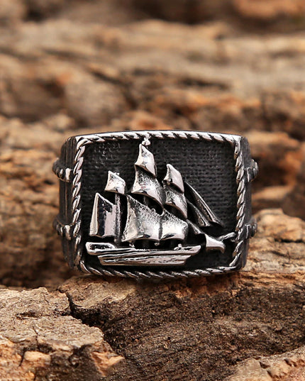 Segelschiff-Ring im Piratenstil