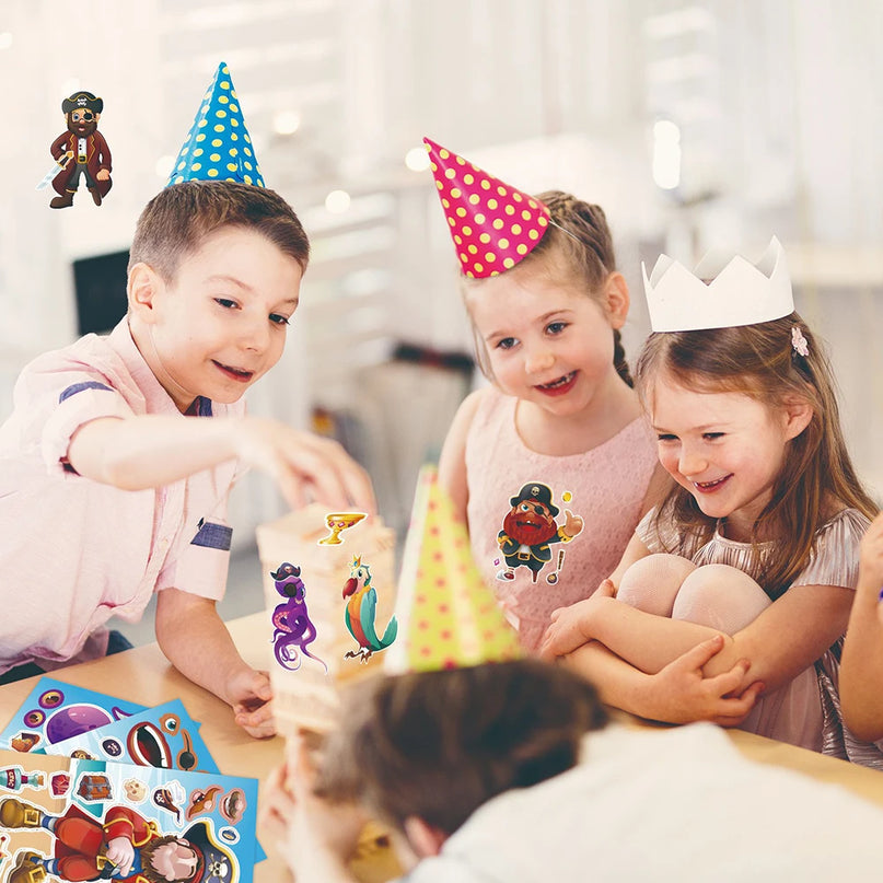 Piraten Aufkleber fur Kinder Set Verpackung OPP Beutel