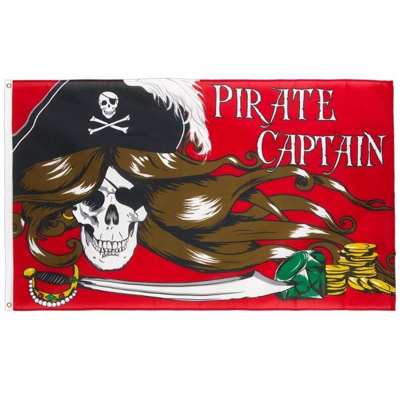 Piratenflagge - der blutrünstige Kapitän