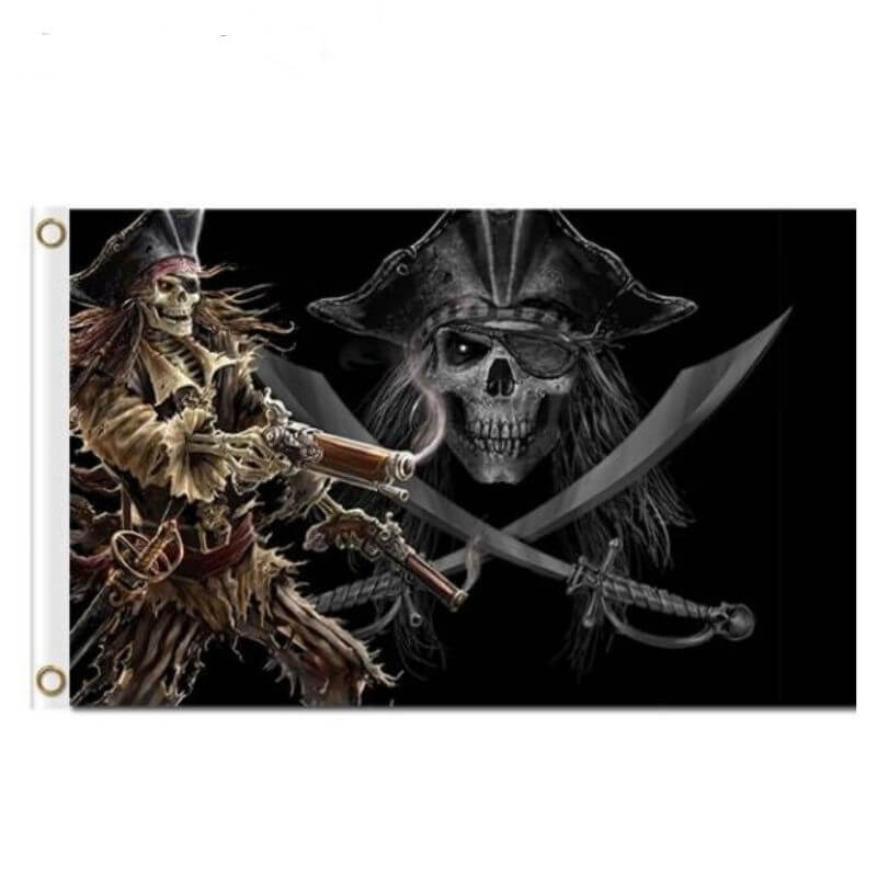 Piratenflagge - Jack Sparrow Skeletton