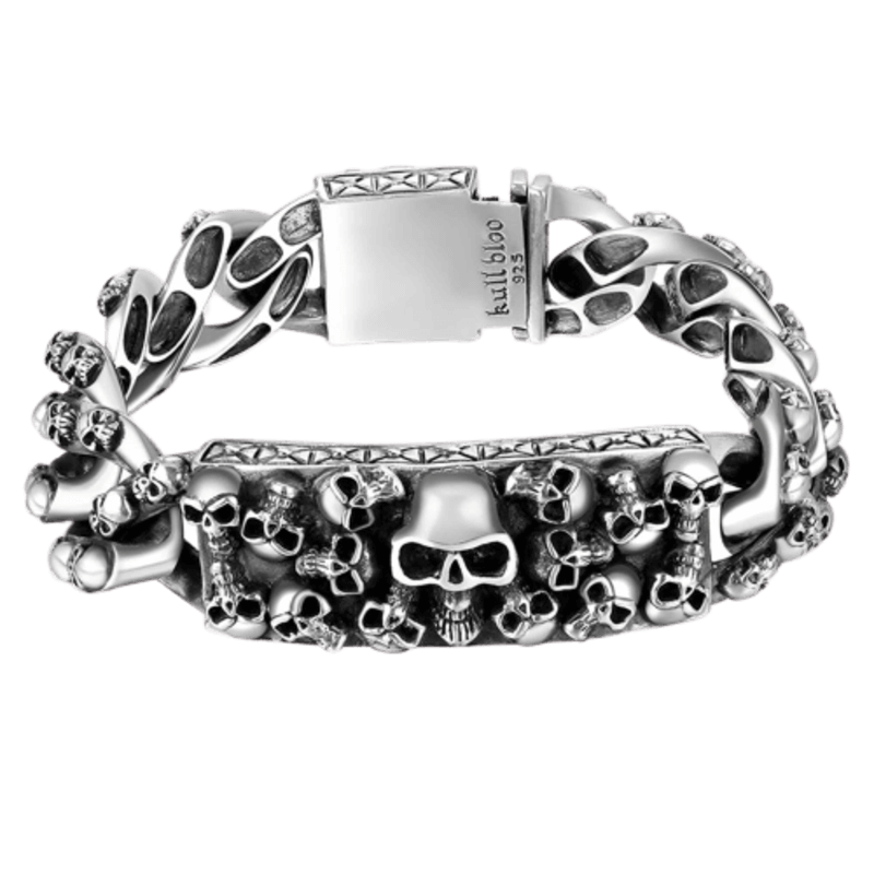 Piratenarmband - Kriegsfeld (Silber)