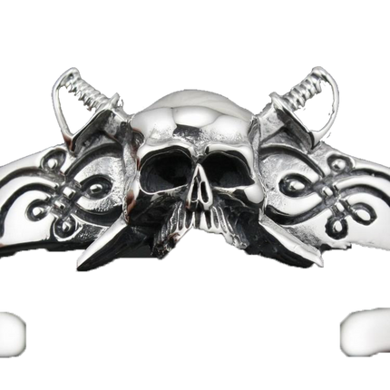 Piratenarmband - Doppel Sabres Schädel