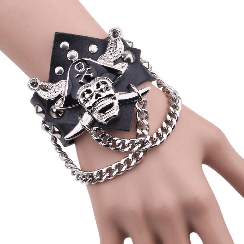 Piratenarmband - Kapitän (Leder)