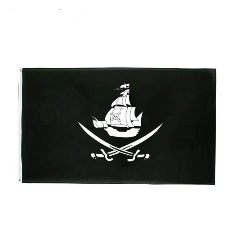 Piratenflagge - Kriegsboot