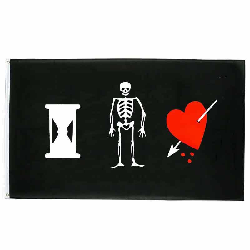 Piratenflagge - Herz