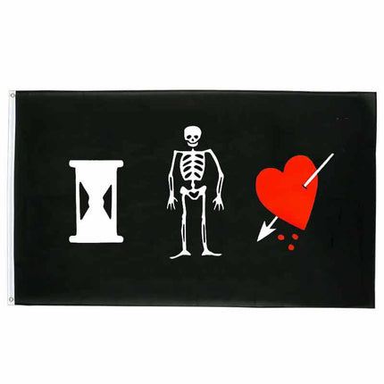 Piratenflagge - Herz