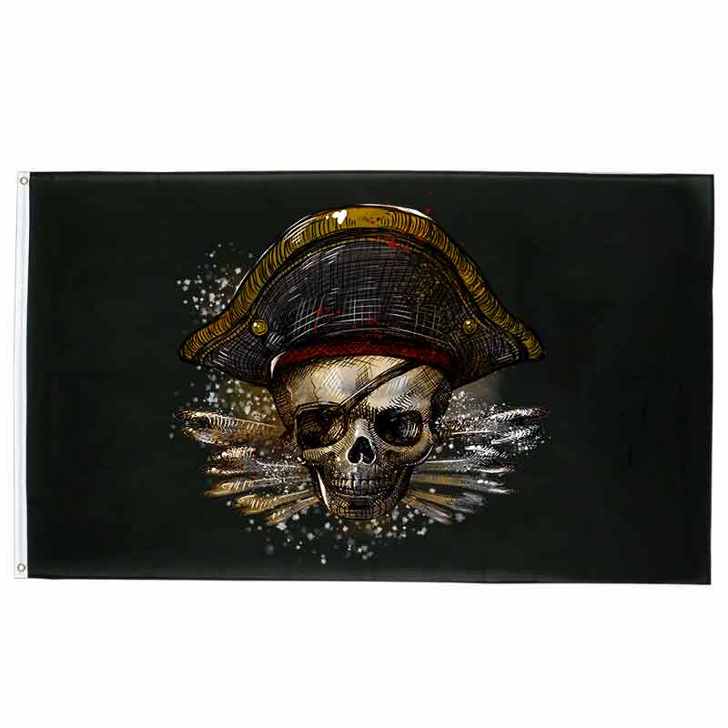 Piratenflagge - gewalttätiger Tod