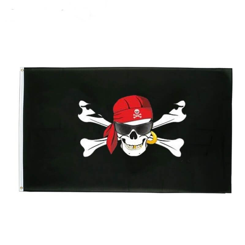 Piratenflagge - blutiger Biker