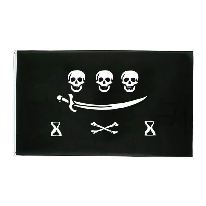 Piratenflagge - 3 stilisierter Kopf
