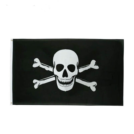 Piratenflagge - dunkles Schiff