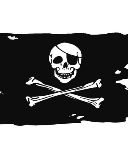 Piratenflagge - verdoppelte Doppelknochen