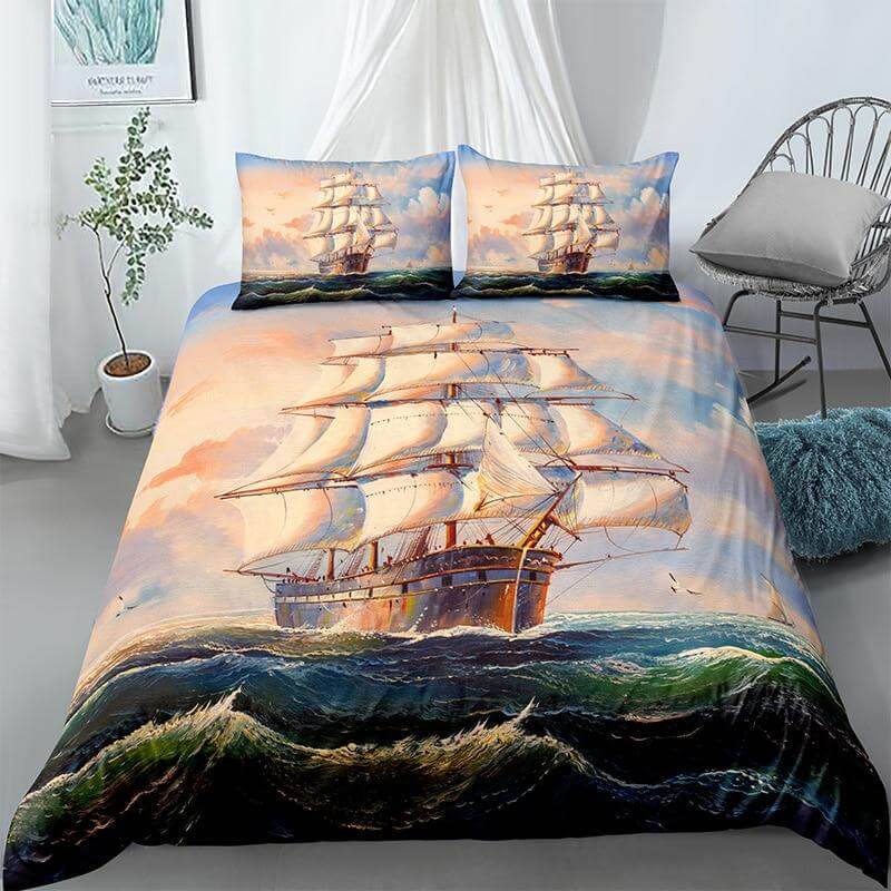 Piraten Bettdecke - Piratenboot