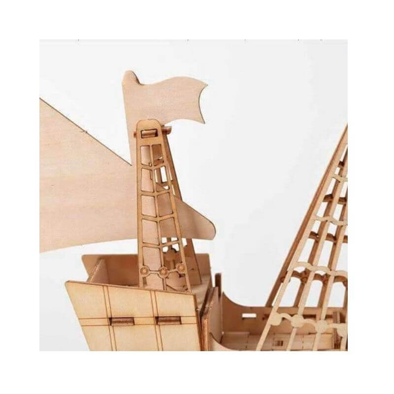 Piratenboot - Naturholz