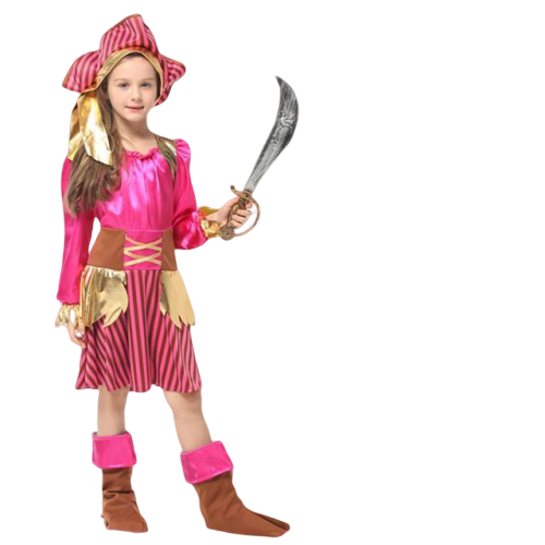 Piratenmädchen Verkleidung - Ultra Pink