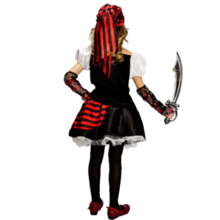 Piratenmädchen Verkleidung - Schwarz
