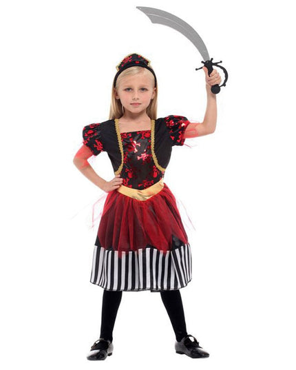 Piratenmädchen Verkleidung - rot