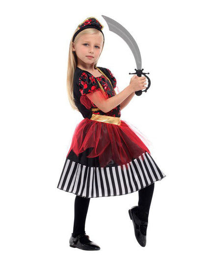 Piratenmädchen Verkleidung - rot