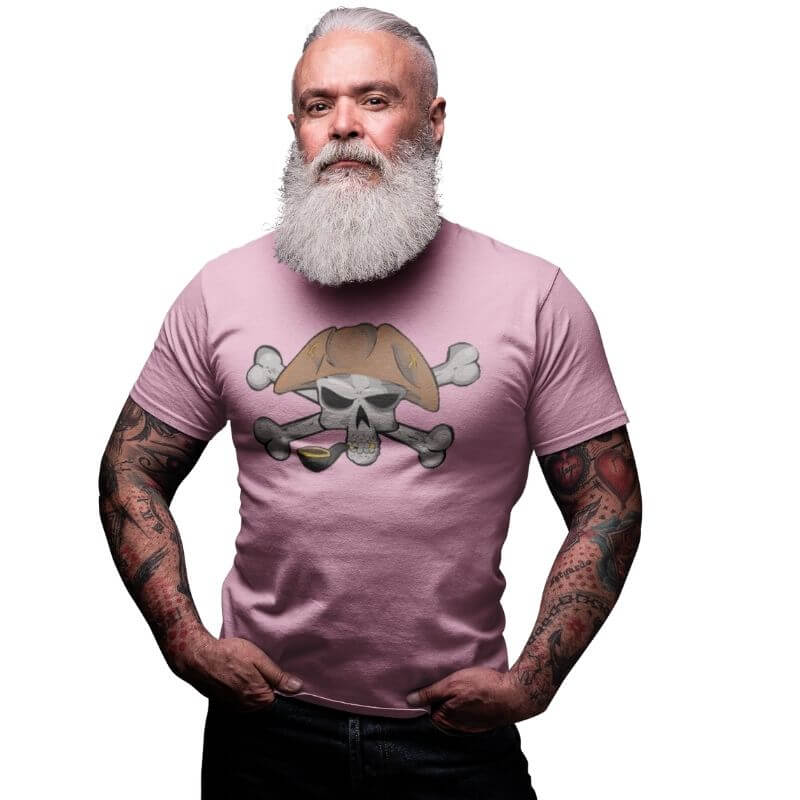 Pirat t -Shirt - Schädelrauchen